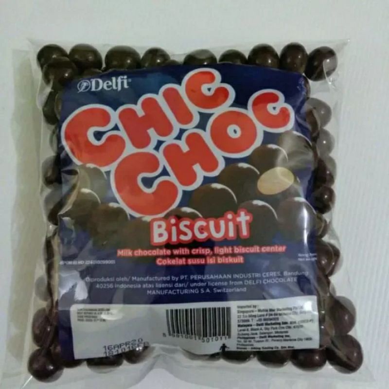 

COKLAT DELFI CHIC CHOC 500GR / BISCUIT CHIC CHOC