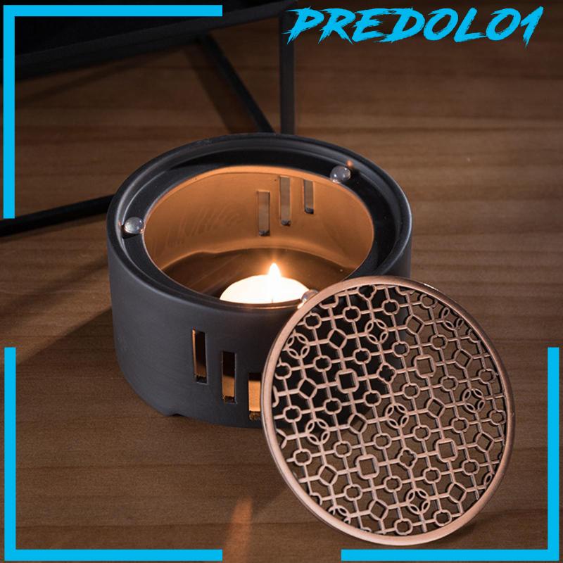 [PREDOLO1] Warm Stoneware Household Holder Mat Alcohol Teapot Stove for Office Home