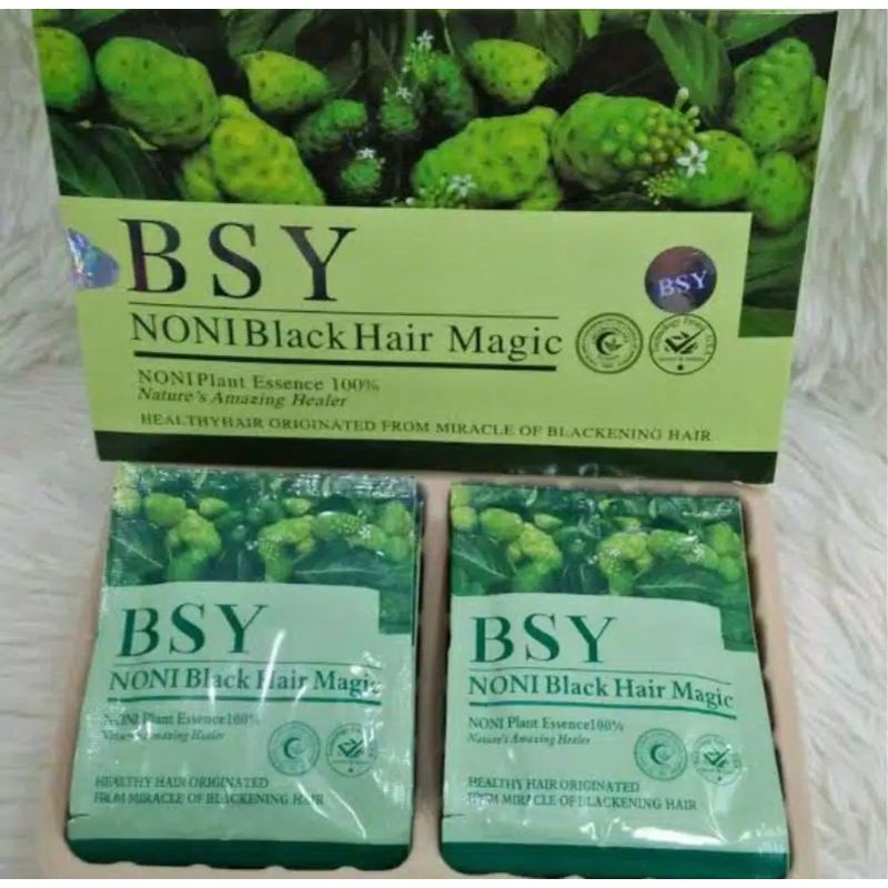 PERBOX ISI 12PC!! BSY BLACK HAIR MAGIC SHAMPOO, Shampoo Merawat dan Menghitamkan Rambut secara Alami BSY