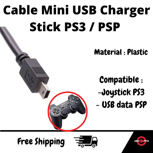 Kabel Mini USB charge Charger Stik Stick PS3 Kabel Data PSP