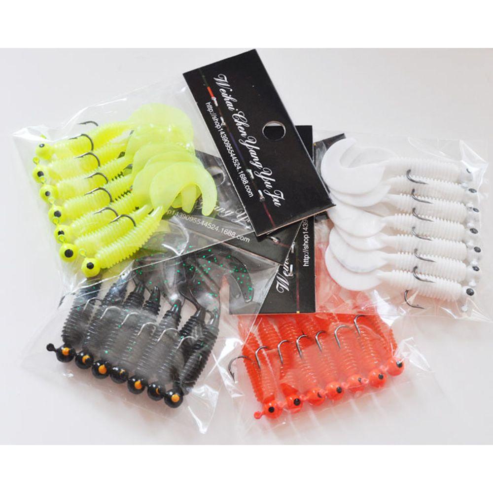 Top Fishing Lure 7PCS Bass Untuk Ikan Gurame Jig Wobblers Umpan Lembut