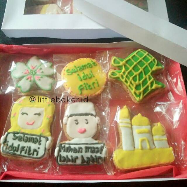 Cookies lebaran / kukis hias lebaran / kue kering lebaran / kue kering idul fitri / icing cookies
