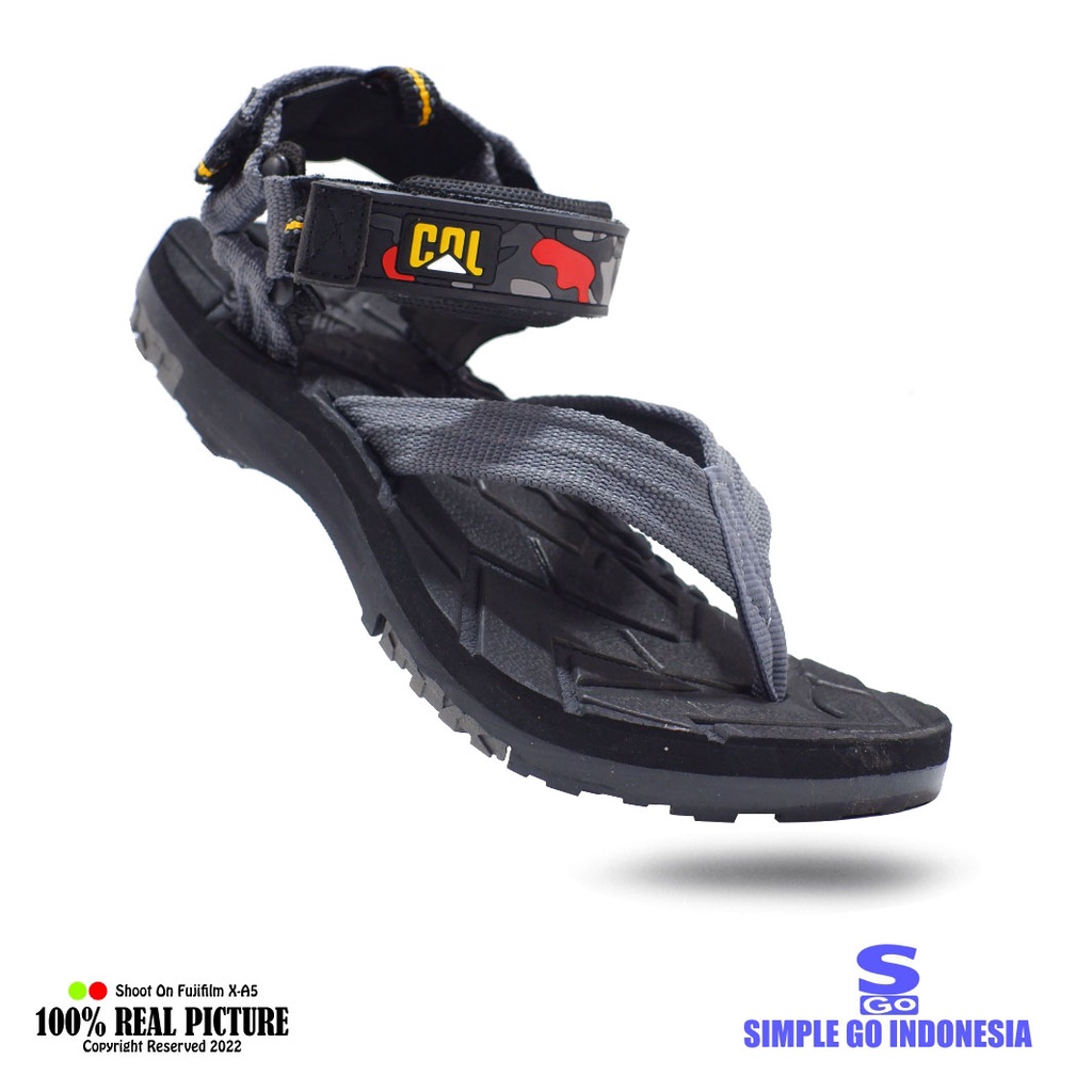 Barnett Vado King - Sandal gunung jepit pria slide | Sendal hikking japit tali velcro cowok bahan karet nylon webing kuat 39-43