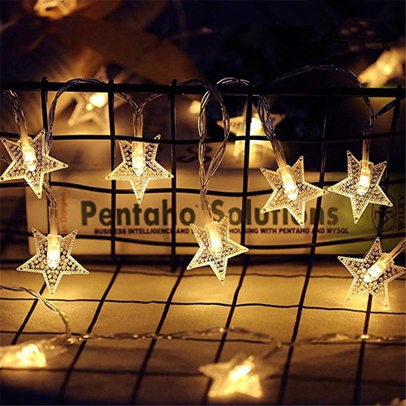 Lampu Hias Dekorasi Star Light String Twinkle 20 LED 3 Meter - WarmWhite