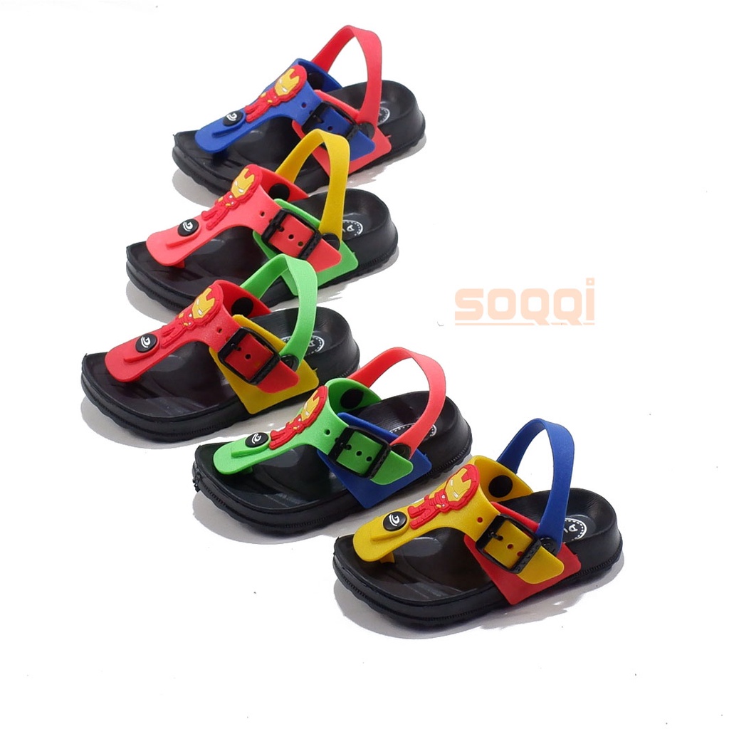 Sandal japit anak tali let belakang bayi cowok cewek original sendal jepit phylon anak-anak ringan ori dulux 213 EM mix 20-25