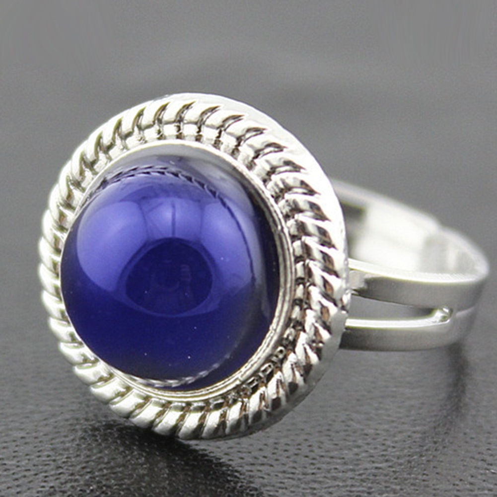 Hu Hu Hu Hu Hu Alat Bantu Pasang Kacamata♡ Cincin Wanita Hias Permata Imitasi Bentuk Bulat Dapat Berubah Warna Sesuai Temperatur Untuk Hadiah