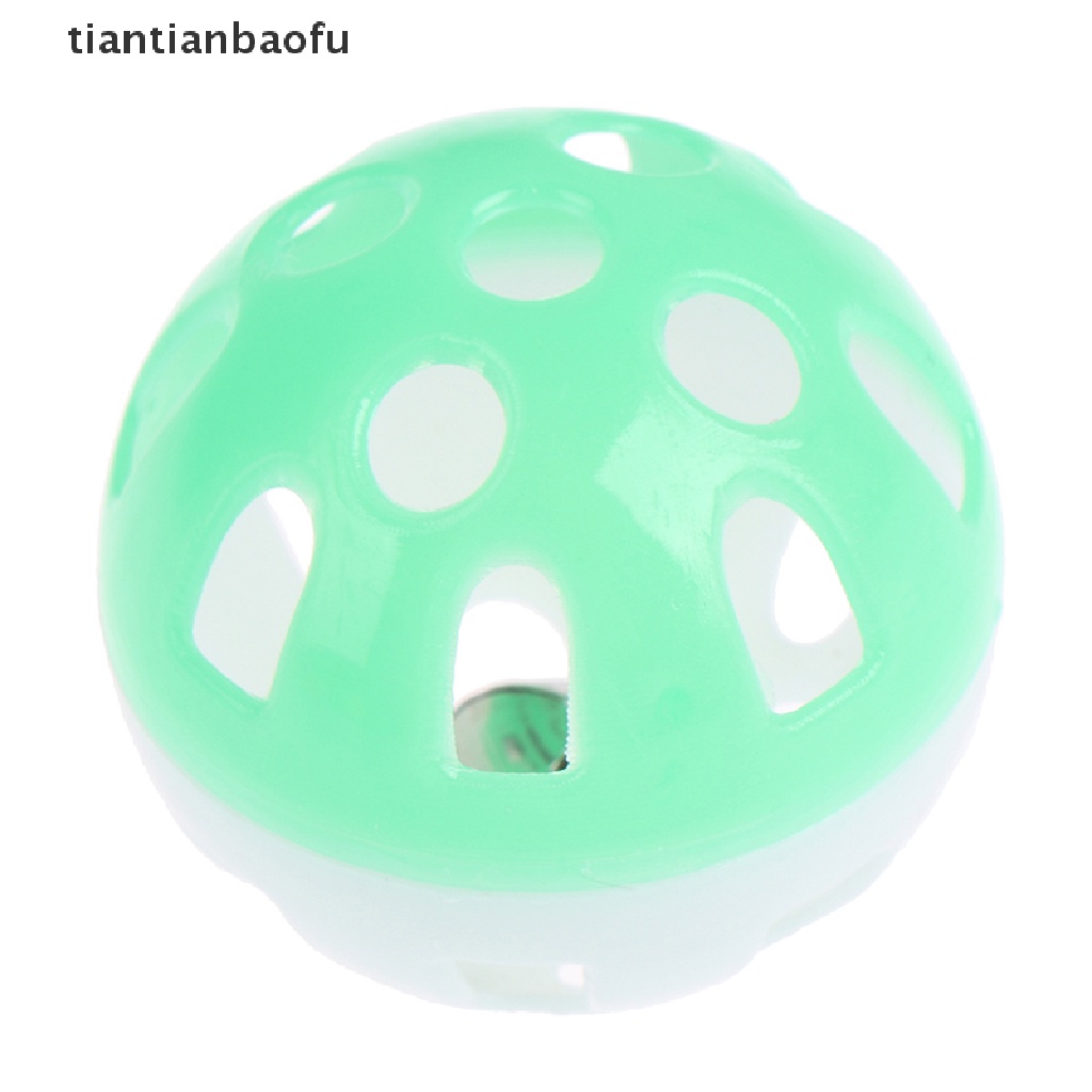 Mainan Kunyah Bentuk Bola Lonceng Model Hollow Untuk Kandang Burung Beo Cockatiel Kucing Peliharaan