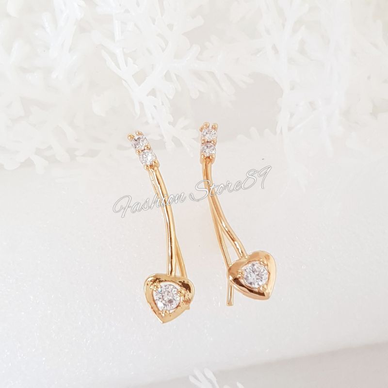 Ready Anting Jalar anting Catok Fashion Perhiasan lapis emas 18k xuping impor fashion