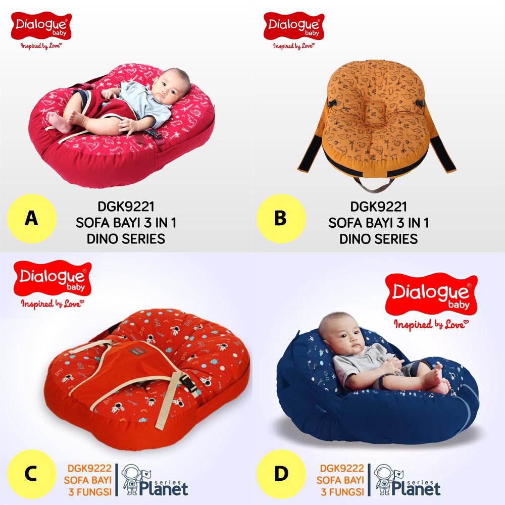 Dialogue Baby Sofa Bayi 3in1 Dino series DGK9221 Kasur Bayi Sofa Tempat Tidur Bayi8