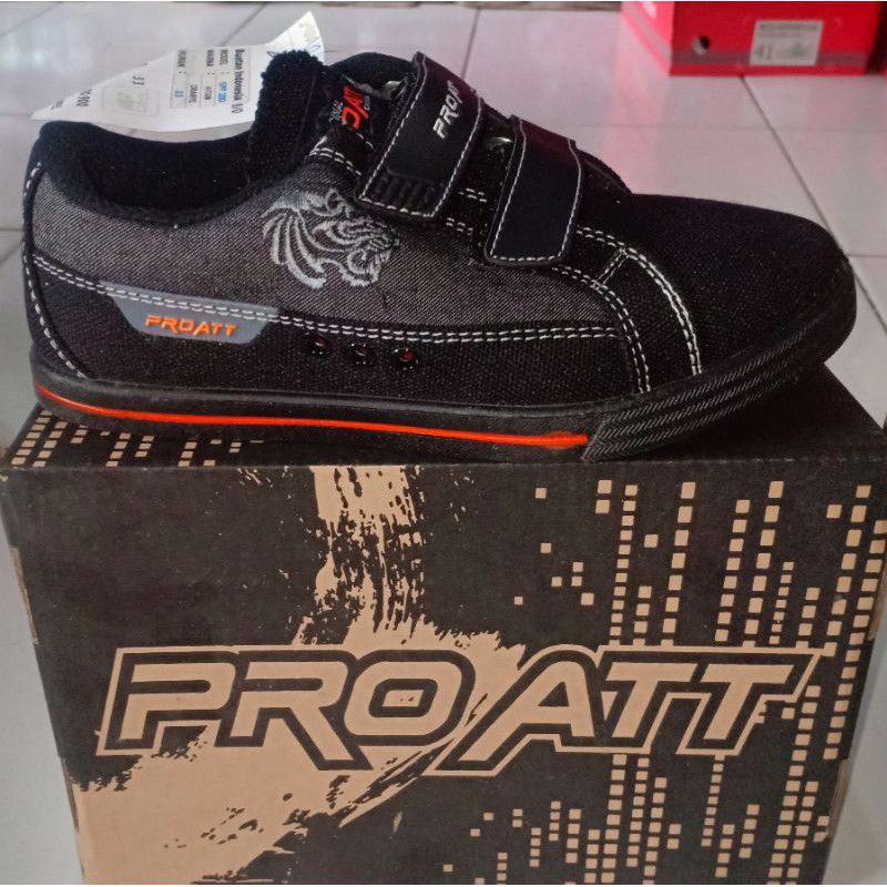 Sepatu Anak Perekat /Pro ATT/Sepatu Sekolah size 30-33