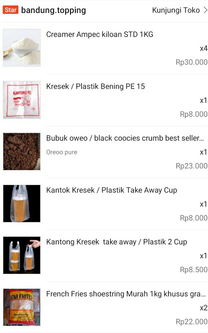 Kantok Kresek / Plastik Take Away Diamond