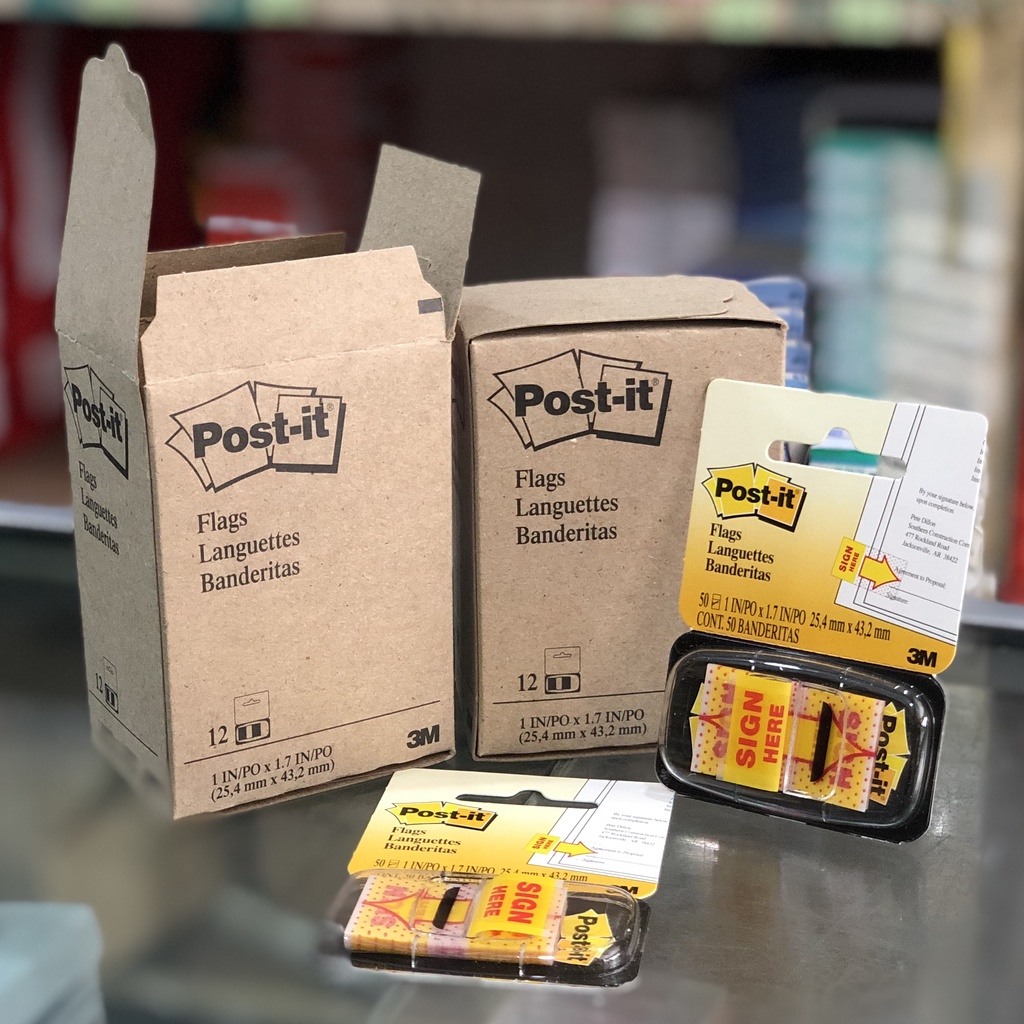 

POST IT / PEMBATAS BUKU SIGN HERE 3M 1SET ISI 12 LEMBAR