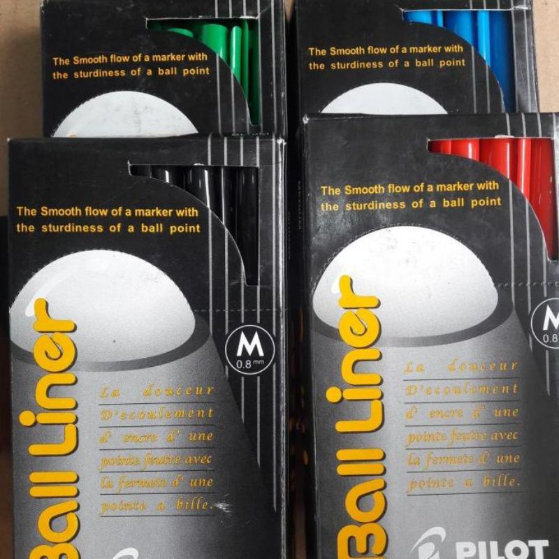 

RB { 1PACK } Pulpen Pilot Balliner BL-5M 0.8mm Permanen Isi 12 Pcs