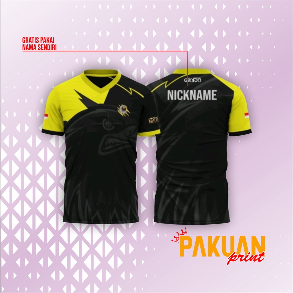 JERSEY GAMING ESPORT MOBILE LEGEND BAJU GAMES FREE NICKNAME