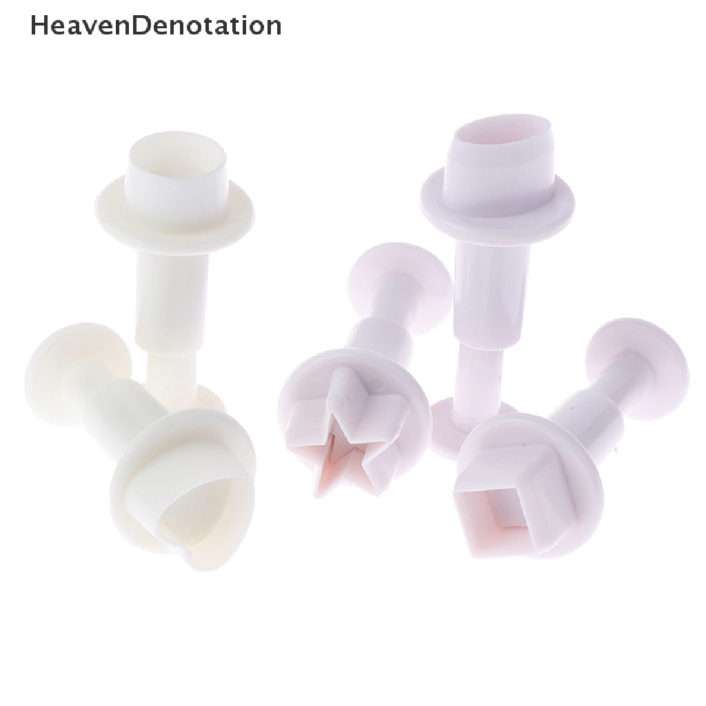 [HeavenDenotation] Xmas Fondant Cake Cutter Plunger Cookie Mold Sugarcraft Flower Decorating Mould