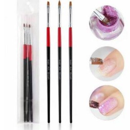 Kuas Acrylic 3D Nail art / Brush Acrylic Paint Nail Art 3D