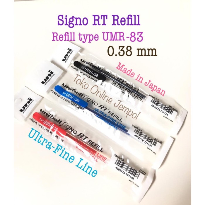 

Hemat Umr-83 Refill Pulpen Signo Isi Ulang Pen 0.38 Mm Uni-Ball Atk0884Un Hemat