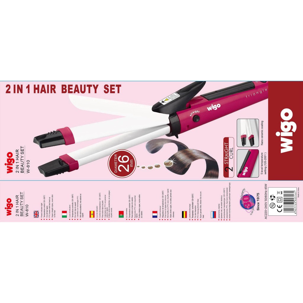 Catok Wigo W810 (2 IN 1 HAIR BEAUTY SET) WIGO