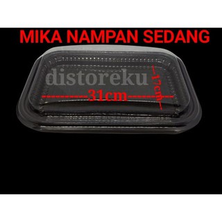 10PCS PLASTIK MIKA NAMPAN SEDANG MIKA TAMPAH TRAY UK M SUSUN ROTI KUE