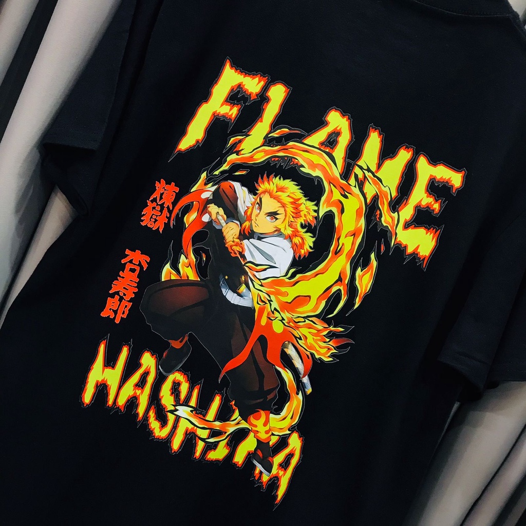 Kaos Rengoku Flame Hashira Anime Manga Demon Slayer Kimetsu No Yaiba