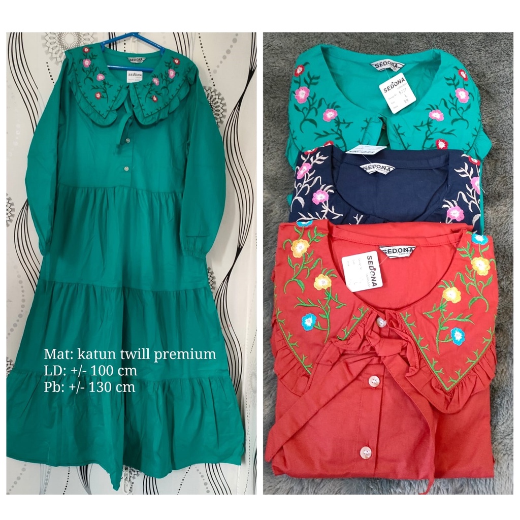 midi dress polos katun / midi dress hitam putih/ gamis katun polos premium