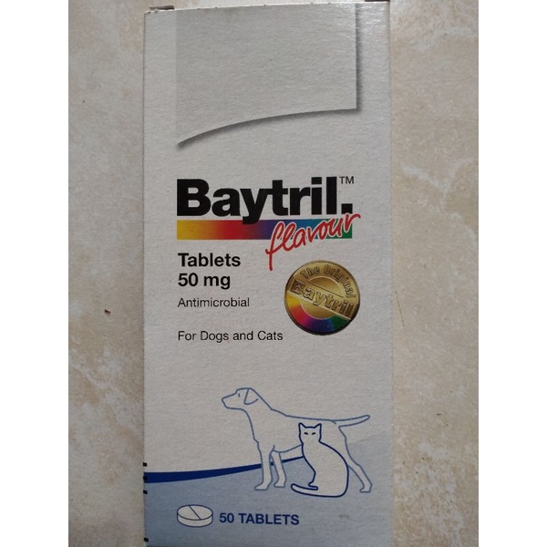 BAYTRIL Flavour Tablets 50 mg - For Dogs and Cats