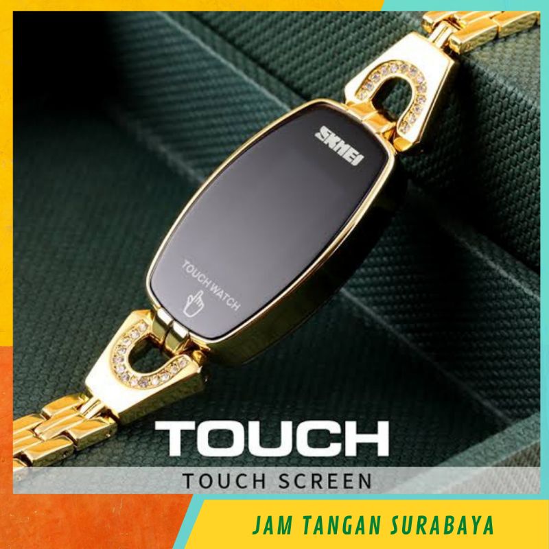SKMEI 1588 LED TOUCH WATCH JAM TANGAN WANITA ORIGINAL TAHAN AIR
