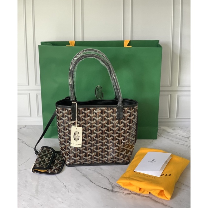 Authentic Goyard Mini Anjou Black