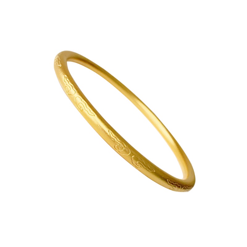 Enxi Jewelry Bisa Cod Bangle Wanita Gelang Kadar  Emas Asli 375 Hadiah Terbaik 814G6#