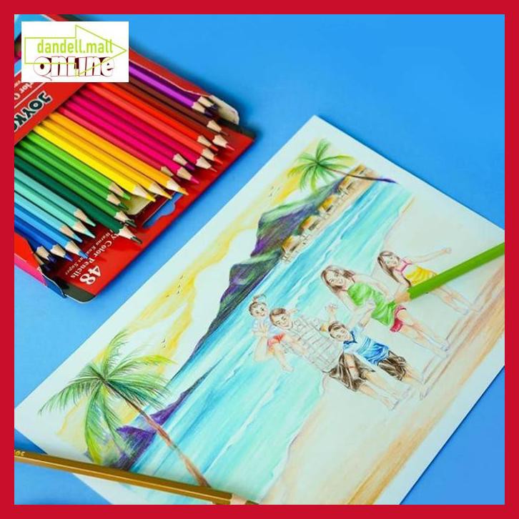 

U8Tyrt67- Pensil Warna Joyko 48 Warna E3Yrf797-