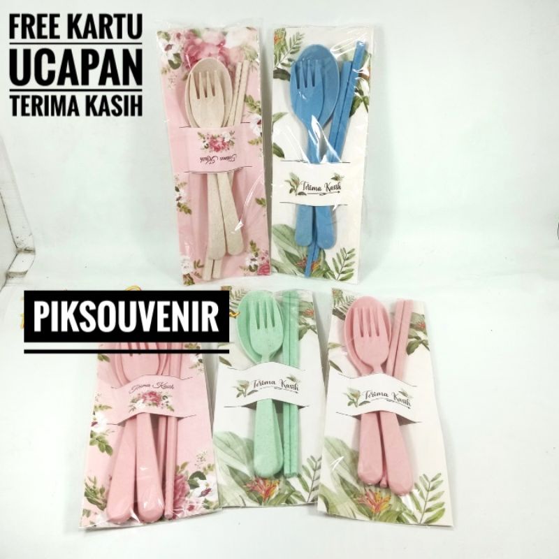 GRATIS UCAPAN ISI 50/100PCS Souvenir Sendok Travel LOKAL