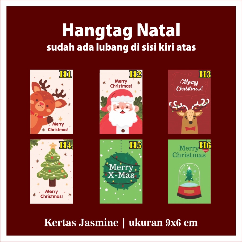 

Hang tag Natal hampers