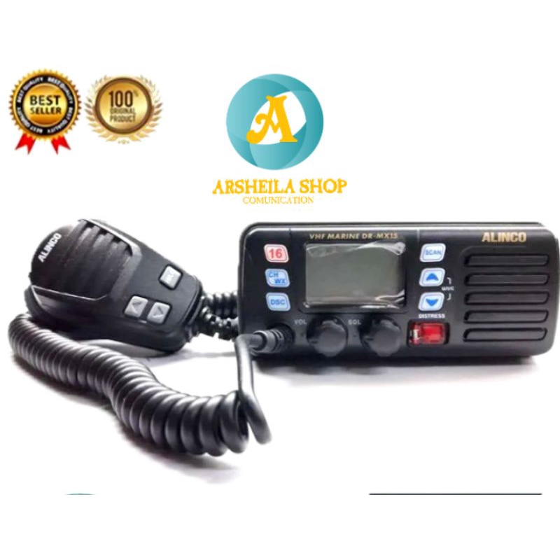 Radio rig marine vhf alinco DR MX 15 murah radio kapal