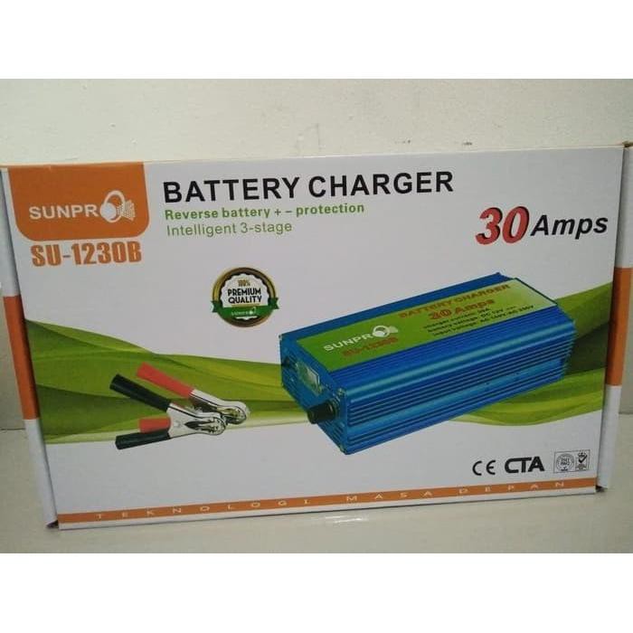 Battery Charger Sunpro SU-1230B / Casan Aki / Pengisi Daya Aki