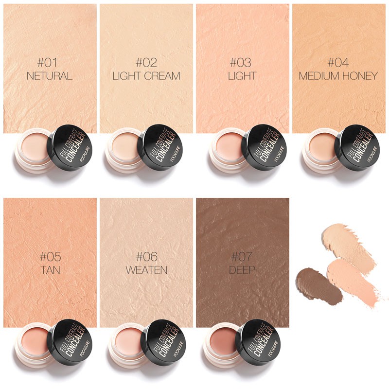 FOCALLURE Full coverage Acne concealer Concealer Cream Base Lasting Oil Control