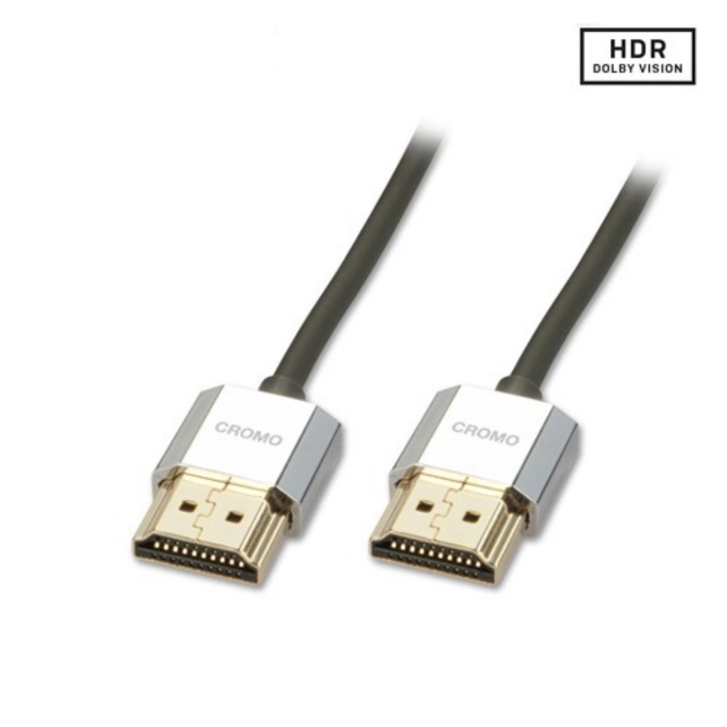 Kabel HDMI LINDY HDMI 2.0 with Ethernet Kabel Cromo Ultra Slim - 4167x