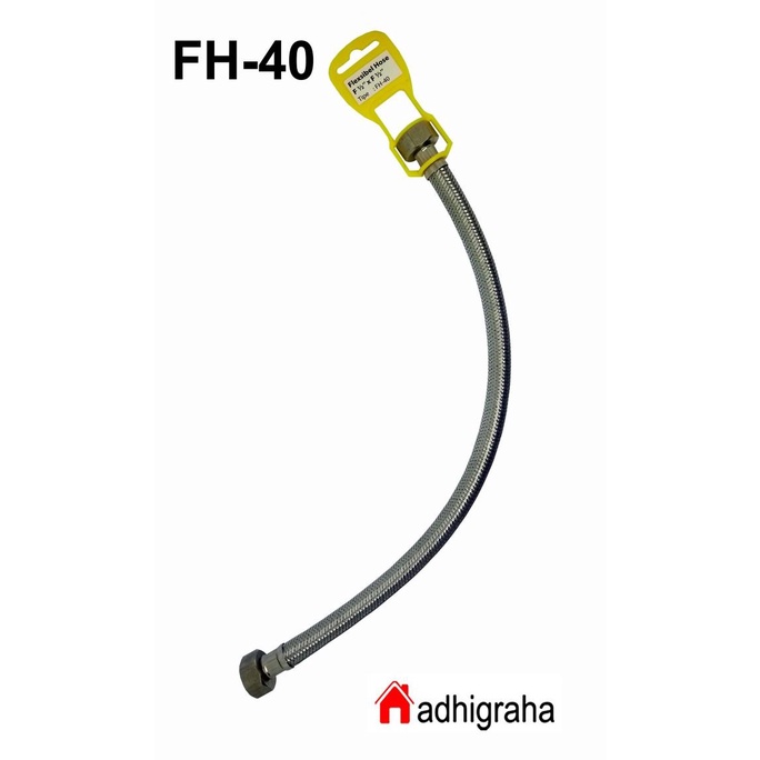 Flexible Metal Hose 40 Cm Volk Stainless Wastafel Closet Selang Fleksi