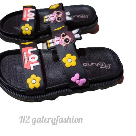 Best Sandal Anak Perempuan LOL TERBARU Karet Jelly, Ql1..