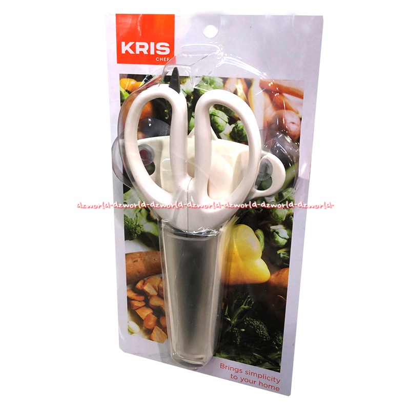 Krischef Kitchen Scissors With Magnet Gunting Dapur Dengan Tempelan Gantungan Maknet Gunting Magnets Scissor Kris Chef