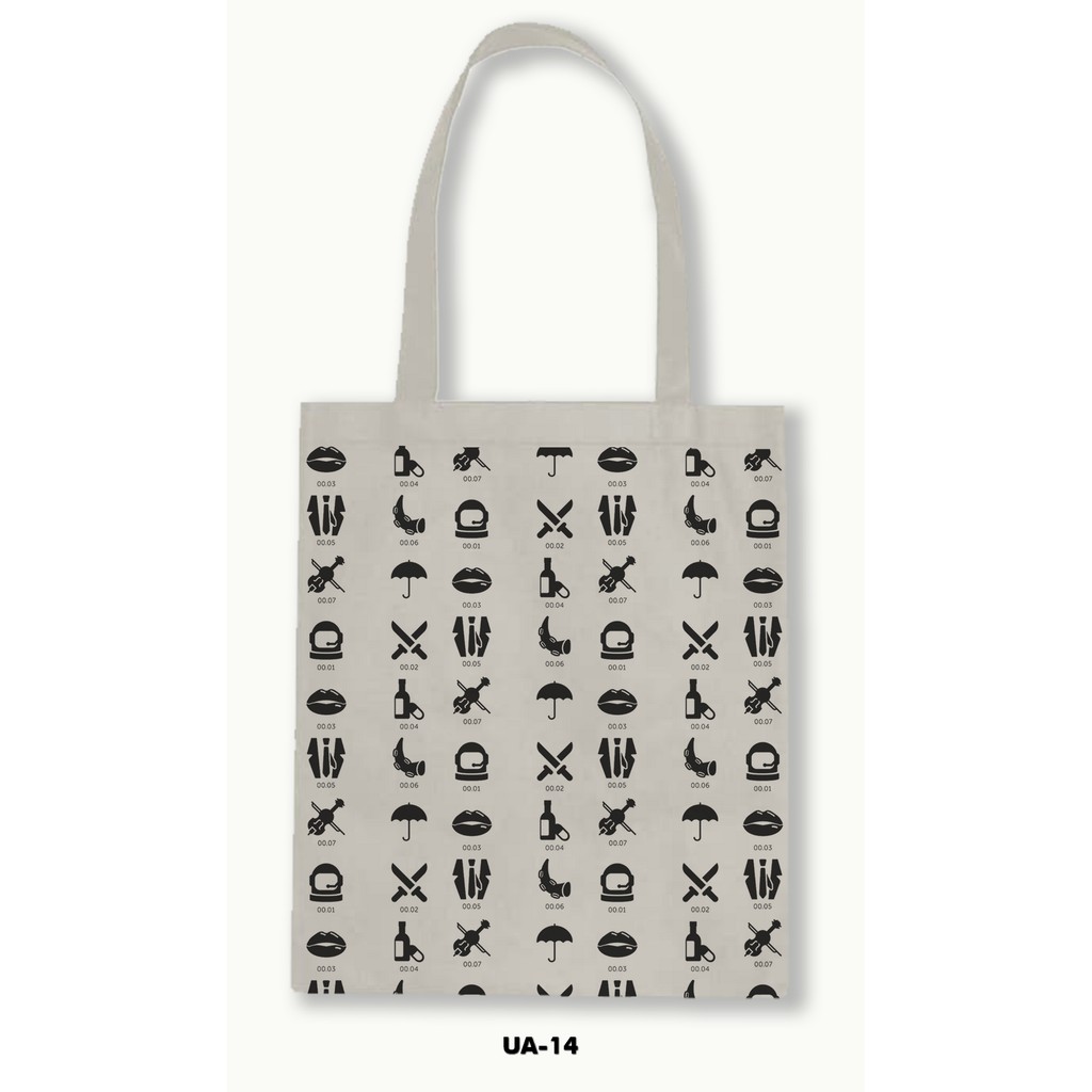 TOTE BAG BLACU MOTIF - UMBRELLA ACADEMY .02