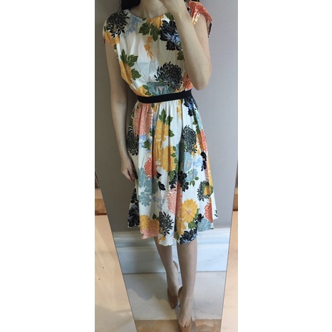 Preloved Maxi Long Floral Bunga Dress Baju Pakaian ZARA Panjang