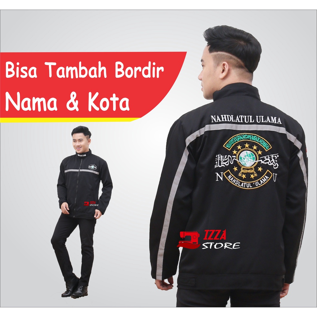 (BISA COD) JAKET MAJLIS nu+ BORDIR NAMA | JAKET NAHDATUL ULAMA / majelis NU Jaket NU Nahdlatul Ulama Nahdlatululama NahdlotulUlama