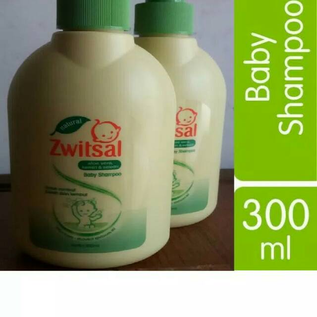 Zwitsal Baby Shampoo Natural aloe vera kemiri 300ml Pump