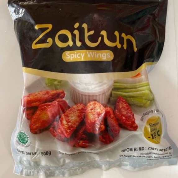 

Zaitun Chicken Spicy Wings 500gr