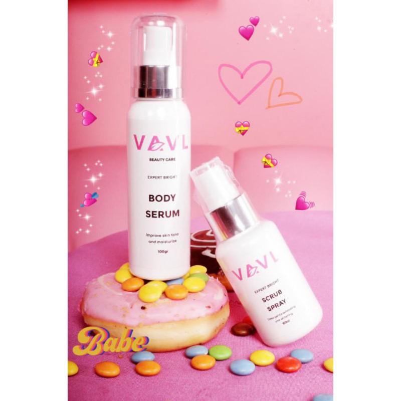 VAVL BODY CARE (Body serum + scrub spray)