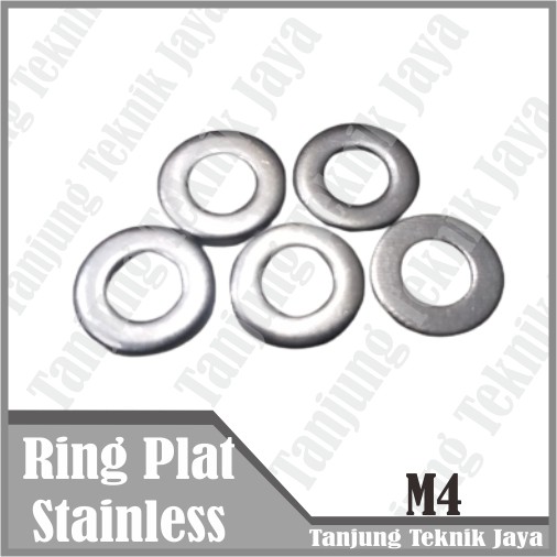 10 PCS Ring Plat Stainless M4/ Ring Plat stanlis SS M4 / Ring Plat stenlis M4 sus 304 murah