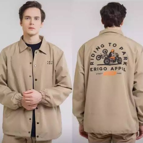 JAKET PARASUT PRIA WATERPROOF COACH COWOK KEREN DISTRO TERBARU PARASIT ANTI AIR MURAH REMAJA DEWASA CAUSAL-Model 15