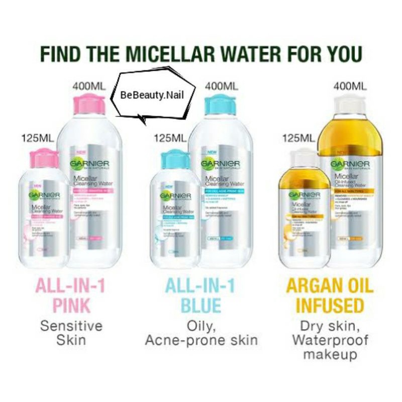 Garnier Micellar Water air pembersih makeup garnier