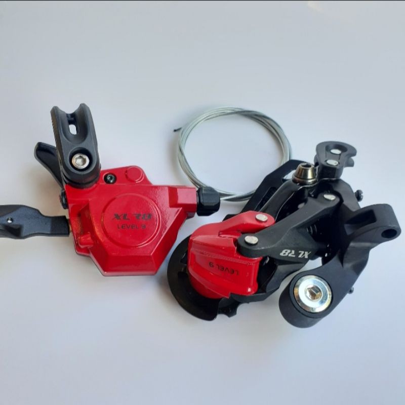 Shifter Xlr8 9 speed & RD short bukan shimano altus alivio acera deore