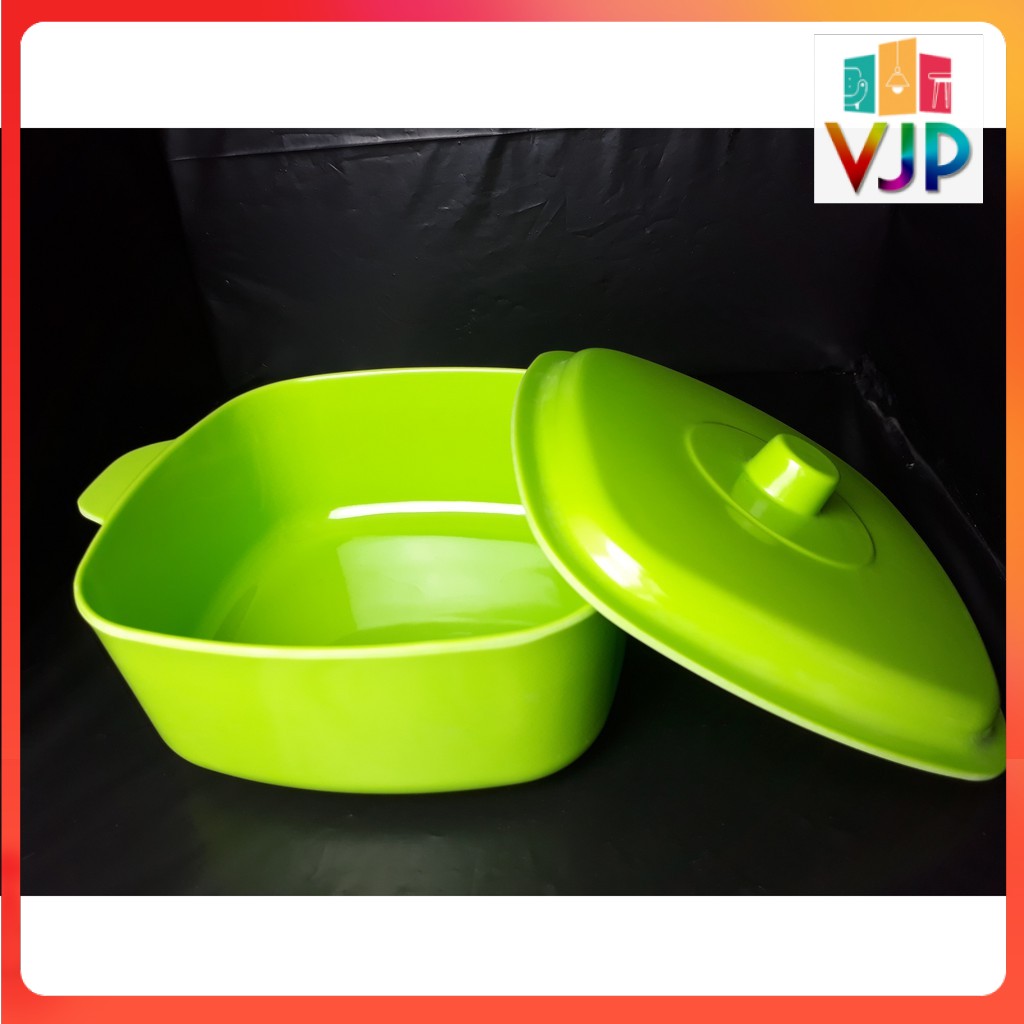 Mangkok melamin dengan tutup singa singi MST-9 Hijau